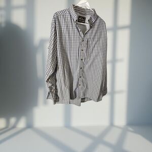 Preloved Great Condition size Mes Drake Blue and White Men's Button Down Shirt
